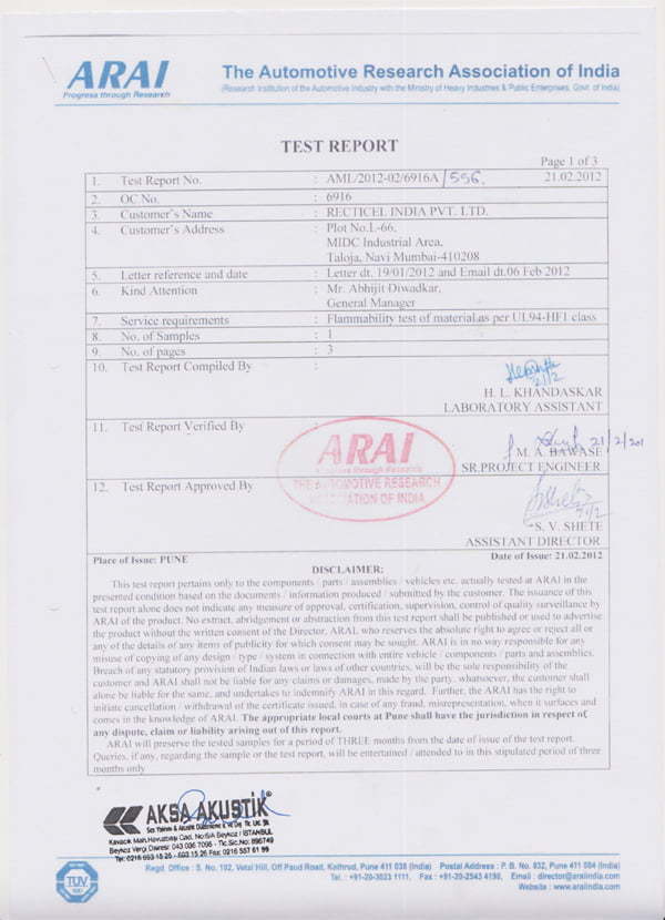 Yanmaz Sünger Sertifikası - 70 DNS