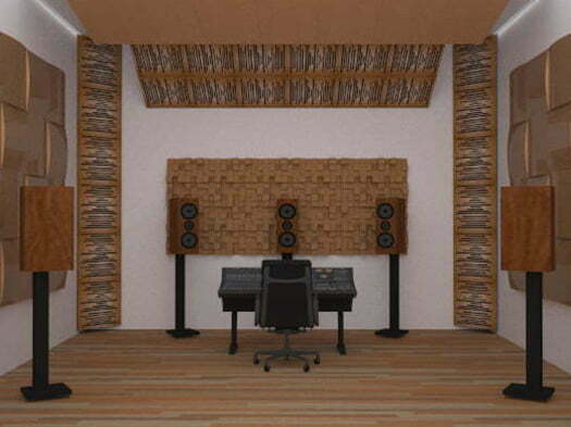 akustik difüzör panel