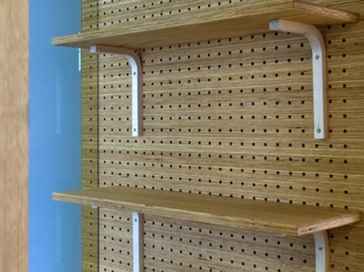 akustik ahşap delikli panel