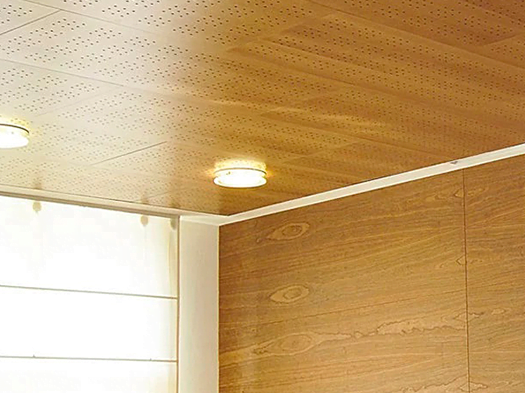 akustik dekoratif delikli ahşap panel