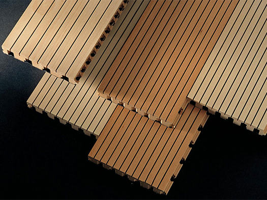 akustik ahşap derzli panel