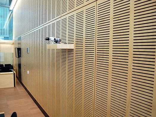 akustik ahşap derzli panel