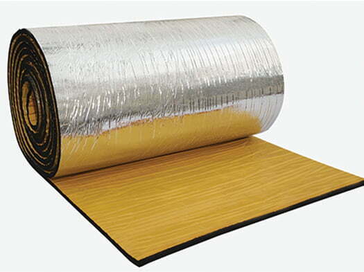 akustik folyo kaplı firexpan sünger yapışkanlı kauçuk sünger