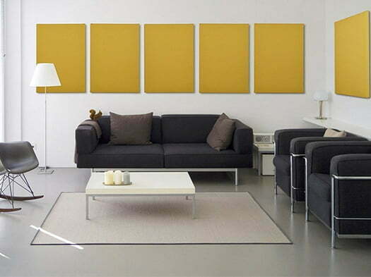 akustik kumaş kaplı paneller