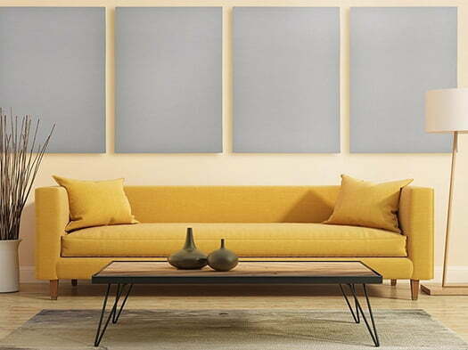 akustik kumaş kaplı paneller