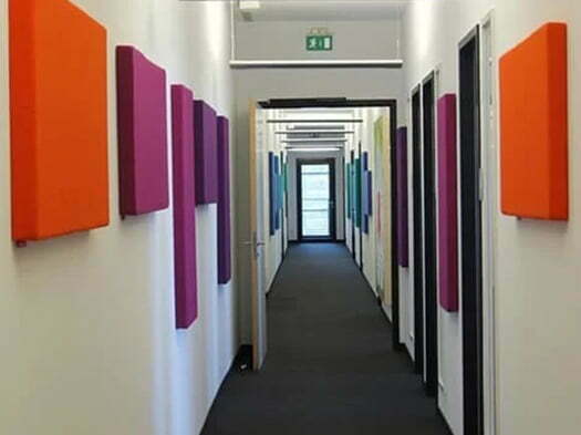 akustik kumaş kaplı paneller