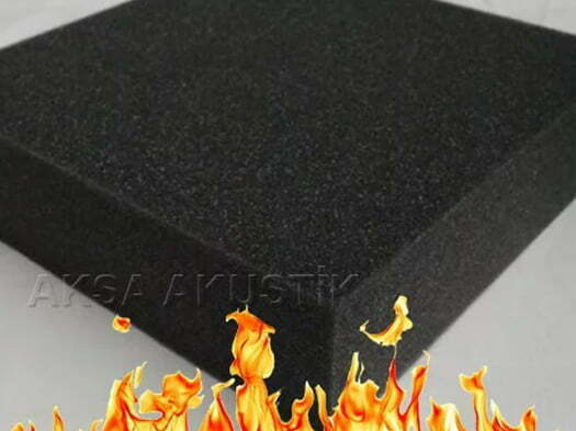 akustik yanmaz düz sünger 