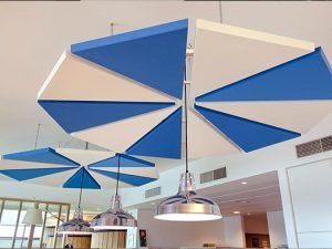 akustik yüzer tavan panelleri