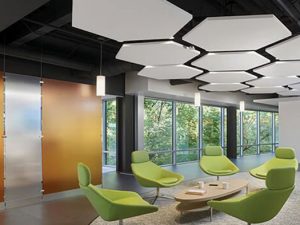 akustik yüzer tavan panelleri