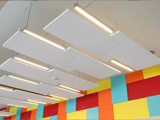 akustik yüzer tavan panelleri