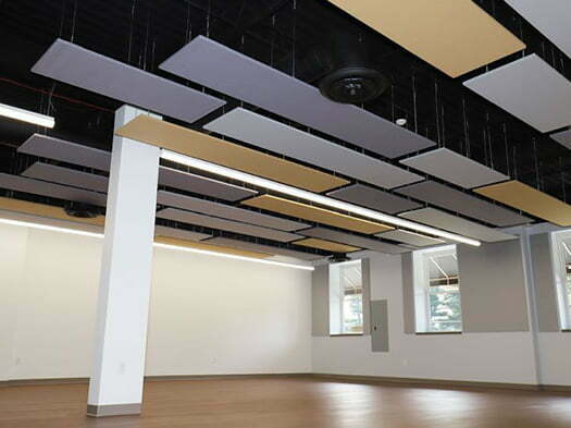 akustik yüzer tavan panelleri